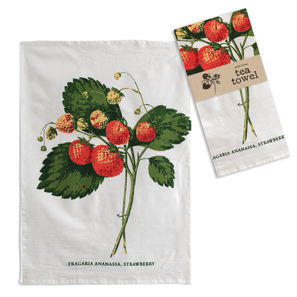 Strawberries Tea Towel - Box of 4 - D&J Farmhouse Collections