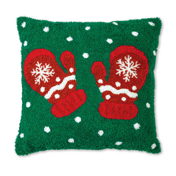 Mittens Hooked Cotton Pillow - D&J Farmhouse Collections