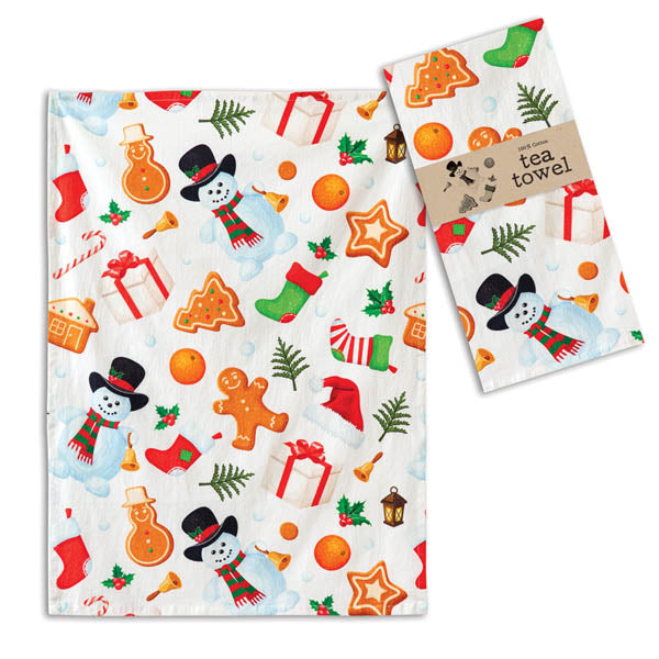 All Things Holiday Tea Towel - Box of 4 - D&J Farmhouse Collections