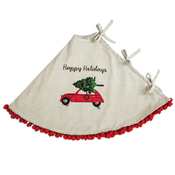 Holiday Car Christmas Tree Skirt - D&J Farmhouse Collections
