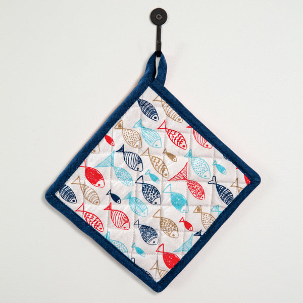 Fish in the Sea Pot Holder - Box of 4 - D&J Farmhouse Collections