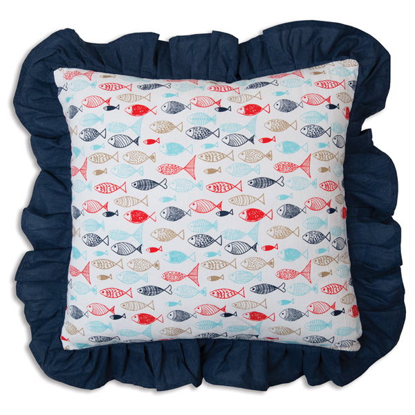 Fish in the Sea Throw Pillow - D&J Farmhouse Collections