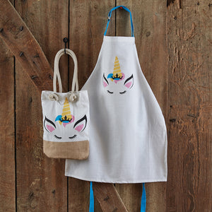 Unicorn Children's Apron and Tote Bag Gift Set - D&J Farmhouse Collections