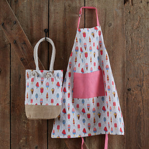 Ice Cream Children's Apron and Tote Bag Gift Set - D&J Farmhouse Collections