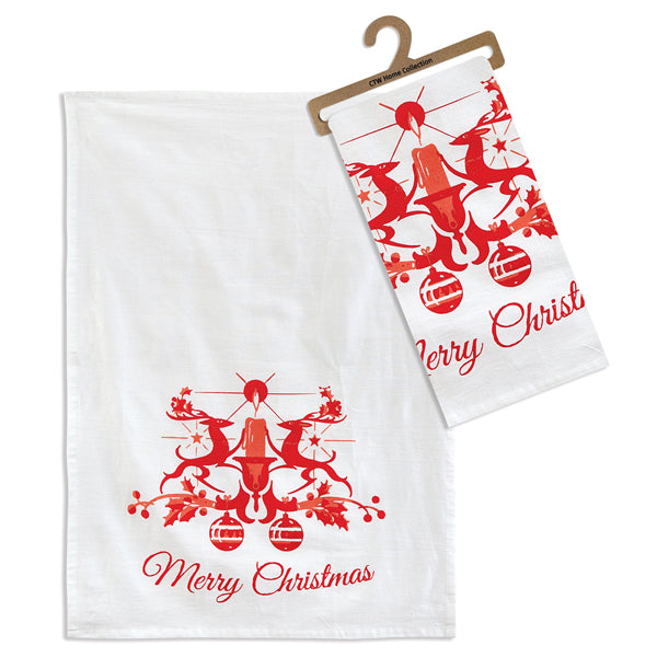 Merry Christmas Tea Towel - Box of 4 - D&J Farmhouse Collections