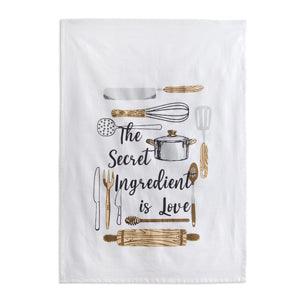 Set of Two Secret Baking Ingredients Tea Towels