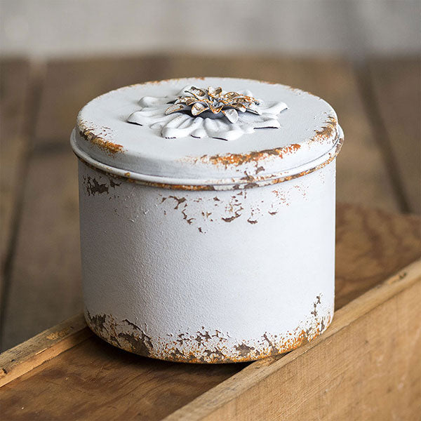 Rustic Flower Round Container - D&J Farmhouse Collections