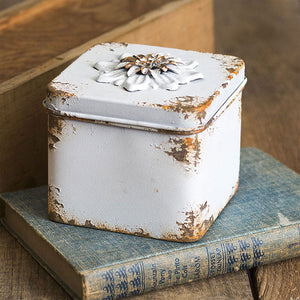 Rustic Flower Square Container - D&J Farmhouse Collections