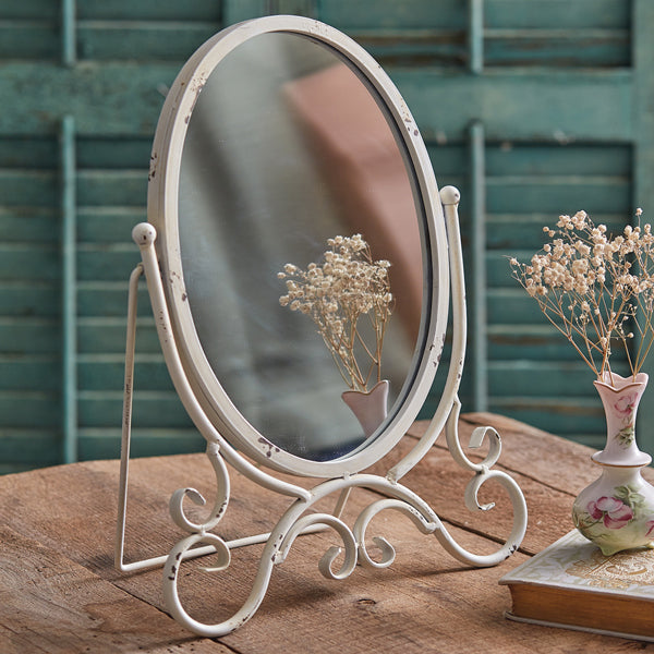 Kinsley Oval Tabletop Mirror - D&J Farmhouse Collections