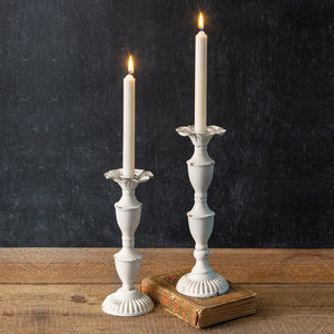 Set of Two Delilah Metal Candlesticks - D&J Farmhouse Collections