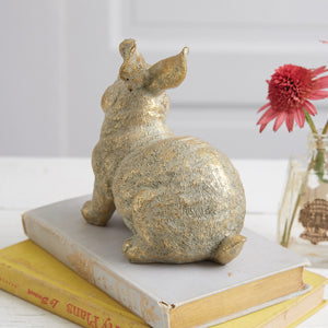 Gold Rabbit Statue