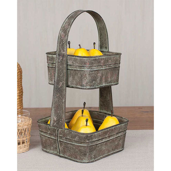 Two-Tier Square Tote - D&J Farmhouse Collections