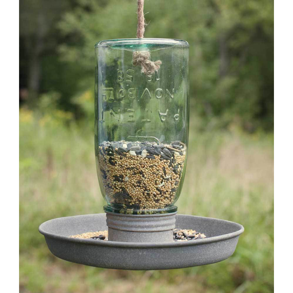 Hanging Mason Jar Bird Feeder - D&J Farmhouse Collections