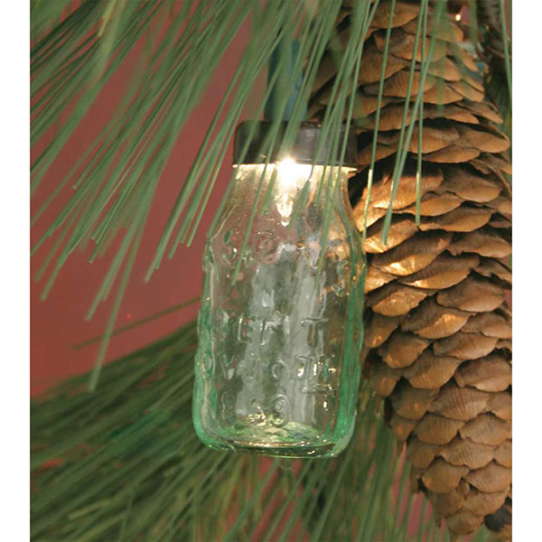 Glass Mini Mason Jar Ornament - Box of 6 - D&J Farmhouse Collections