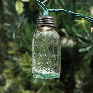 3.5 Inch Glass Mason Jar Ornament for Christmas Lights - Box of 6 - D&J Farmhouse Collections