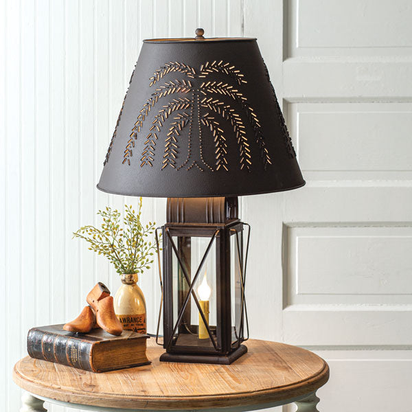 Large Milkhouse 4-Way Lamp with Shade - D&J Farmhouse Collections