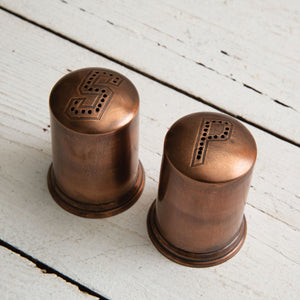 Copper Finish Salt and Pepper Shakers - D&J Farmhouse Collections