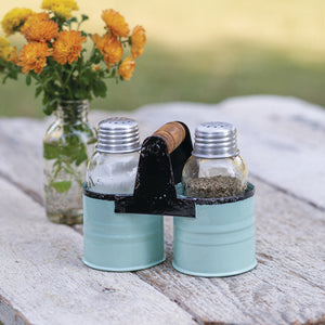Salt and Pepper Can Caddy - Seafoam - Box of 2 - D&J Farmhouse Collections