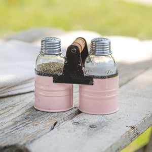 Salt and Pepper Can Caddy - Pink - Box of 2 - D&J Farmhouse Collections