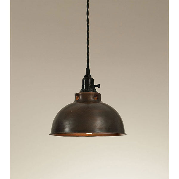 Dome Pendant Lamp - Aged Copper - D&J Farmhouse Collections